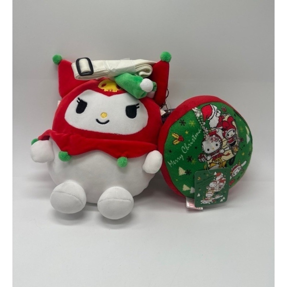 Hello Kitty Sanrio Kuromi Christmas Plush Bag & Plush Ornament